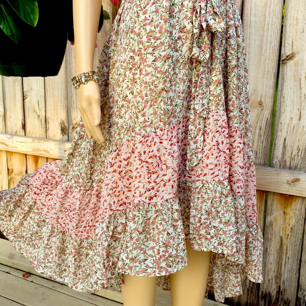 BOHO STYLE LAYERED COLORS MIDI DRESS 1 left - Picture 3 of 13